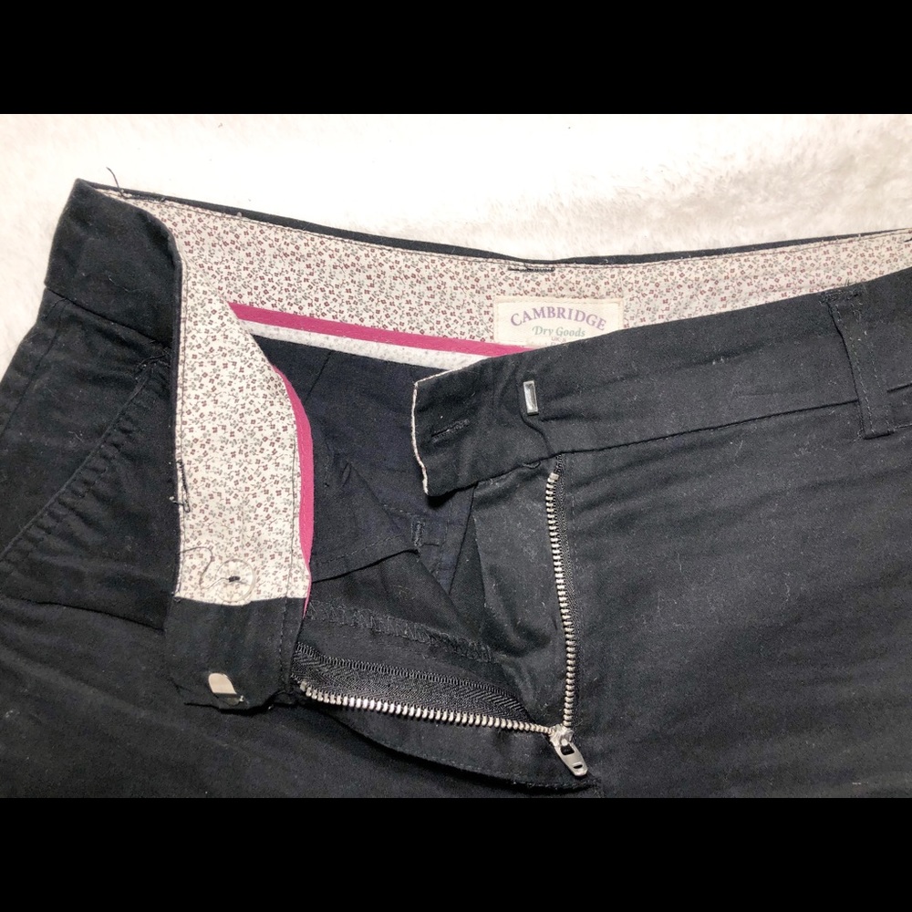 black shorts